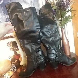 Over the knee Black Boots